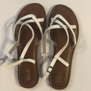 MIA white sandals